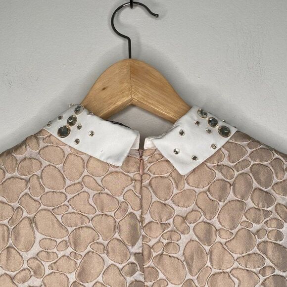 MAX MARA Women's A-Line Collared Pink Mini Dress | Size: M - Picture 7 of 9